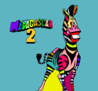 Dibujo Madagascar 2 Marty pintado por yulieth 