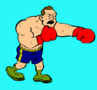 Dibujo Boxeador pintado por marx