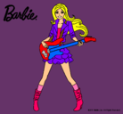 Dibujo Barbie guitarrista pintado por ismae