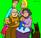 Dibujo Familia pintado por dawersita