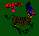 Dibujo Madagascar 2 Marty pintado por 123h45678910