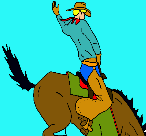 Vaquero en caballo