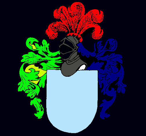 Escudo de armas y casco