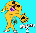 Dibujo Madagascar 2 Alex 2 pintado por papi