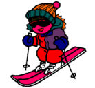 Dibujo Niño esquiando pintado por aliciav