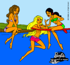 Dibujo Barbie y sus amigas pintado por angela05