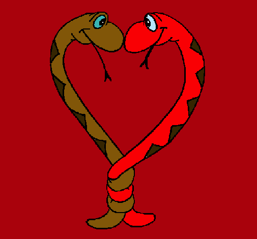 Dibujo Serpientes enamoradas pintado por svent12