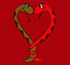 Dibujo Serpientes enamoradas pintado por svent12