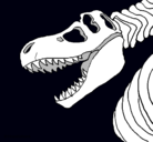 Dibujo Esqueleto tiranosaurio rex pintado por 349666