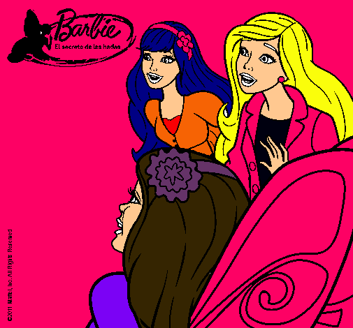 Barbie y sus amigas sorprendidas