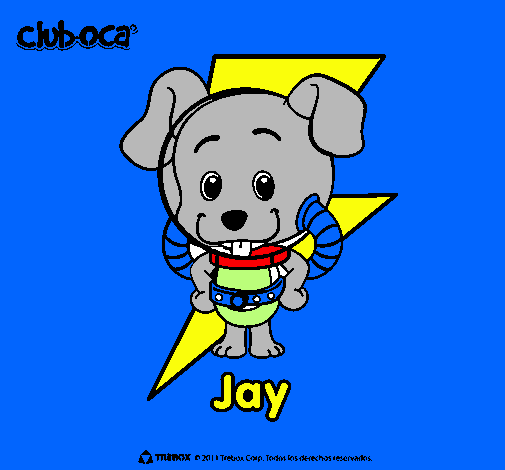 Dibujo Jay pintado por katiuska