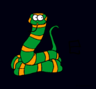 Dibujo Serpiente pintado por serp