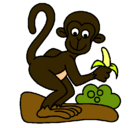 Dibujo Mono pintado por katiuska