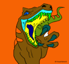 Dibujo Velociraptor II pintado por leandro7