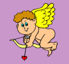 Dibujo Cupido pintado por Estephanie