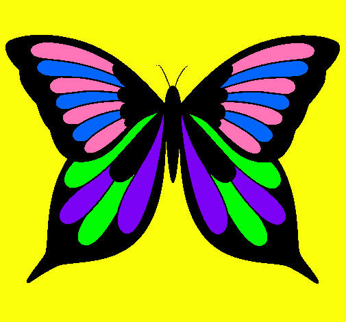 Dibujo Mariposa pintado por garc