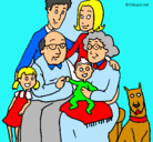 Dibujo Familia pintado por puchi