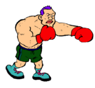 Dibujo Boxeador pintado por bacigalupo