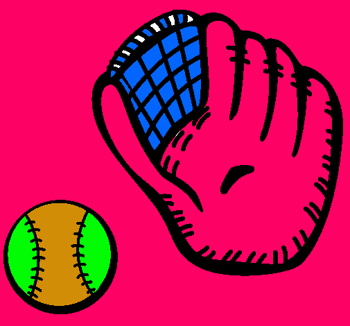 Guante y bola de béisbol