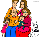 Dibujo Familia pintado por jgkghk