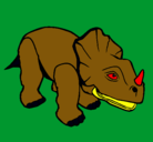 Dibujo Triceratops II pintado por junia