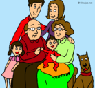 Dibujo Familia pintado por 01234
