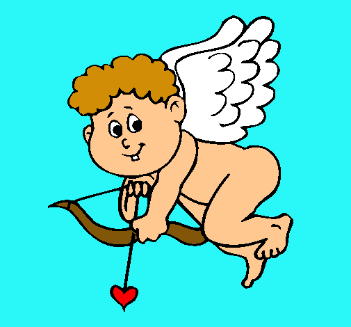 Dibujo Cupido pintado por Milii