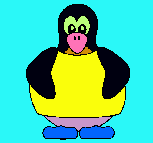 Dibujo Pingüino pintado por samuelito2