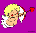 Dibujo Cupido pintado por gatubela