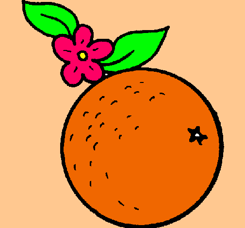 Dibujo naranja pintado por miriam-cat