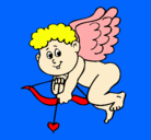 Dibujo Cupido pintado por kate