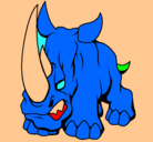 Dibujo Rinoceronte II pintado por gbrielito