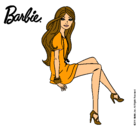 Dibujo Barbie sentada pintado por  bbbbbbbbbb