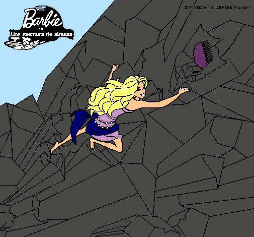 Barbie escalando