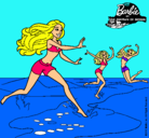 Dibujo Barbie de regreso a la playa pintado por zaira10