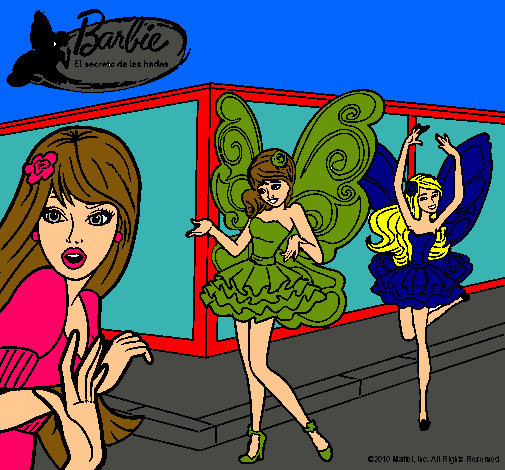 Dibujo Las hadas de Barbie pintado por olasila232