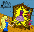 Dibujo El vestido mágico de Barbie pintado por black