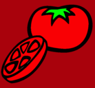 Dibujo Tomate pintado por RocioAnto