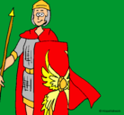 Dibujo Soldado romano II pintado por comic