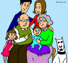 Dibujo Familia pintado por paonere
