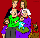 Dibujo Familia pintado por bogota