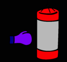 Dibujo Saco de boxeo pintado por tomiy