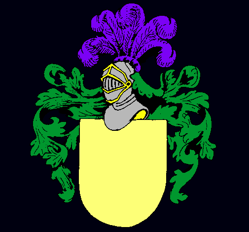 Escudo de armas y casco