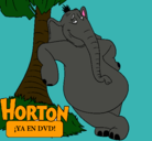 Dibujo Horton pintado por moradita
