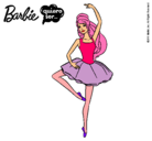 Dibujo Barbie bailarina de ballet pintado por arta