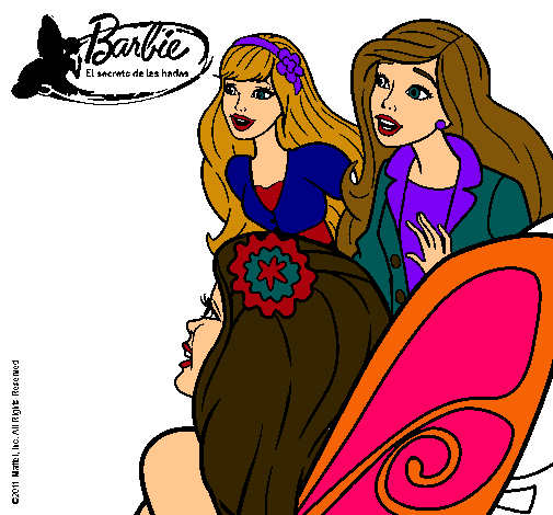 Barbie y sus amigas sorprendidas