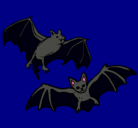 Dibujo Un par de murciélagos pintado por angelalaueza