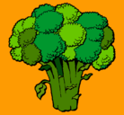 Dibujo Brócoli pintado por brok