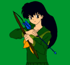 Dibujo Kagome pintado por valen13