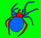 Dibujo Araña venenosa pintado por saira